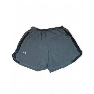 Men's Under Armour Gray Running Athletic Fitted Coupe Shorts 5" inseam Size XL